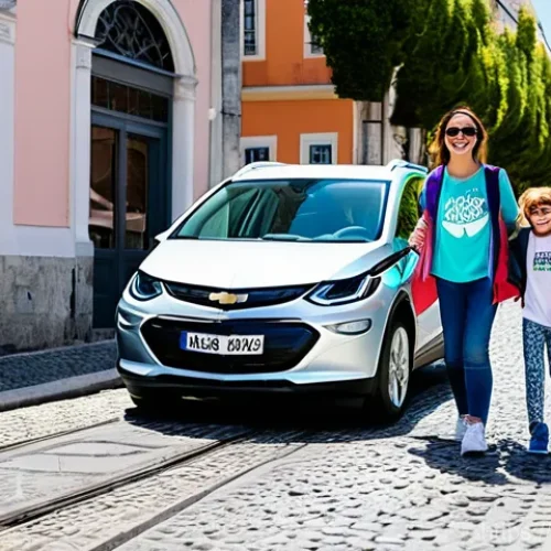 Home 21 지엠 쉐보레 볼트 EUV와 현대 아이오닉 5 비교 - **Prompt: Chevrolet Bolt EUV – Urban Family Adventure in Lisbon**
A cheerful Portuguese family (...
